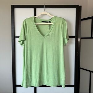[XL] Vero Moda NWT Women’s Lime Green V-Neck Short Sleeve Tee